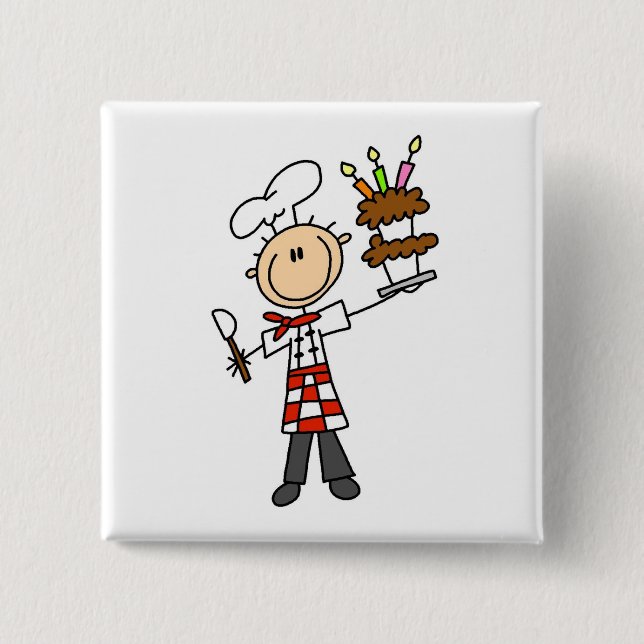 Pastry Chef Tshirts and Gifts 15 Cm Square Badge (Front)