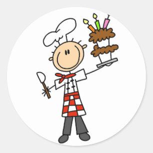Pastry Chef Tshirts and Gifts Classic Round Sticker