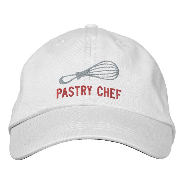 Pastry Chef Whisk Embroidered Cap (Front)