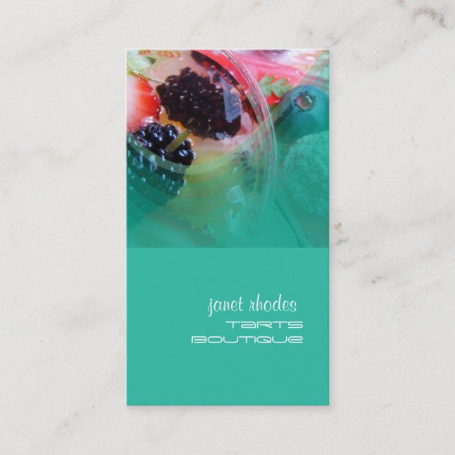 Pastry chefs business cards template (Front)
