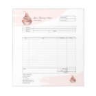 Pastry Cupcake Bakery Order Form Invoice  Notepad