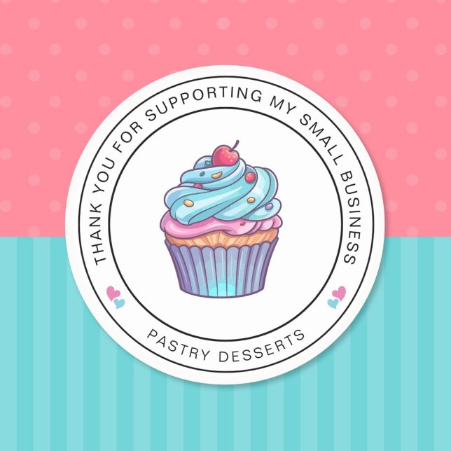 Pastry Cupcake Thank You Sticker (Creator Uploaded)