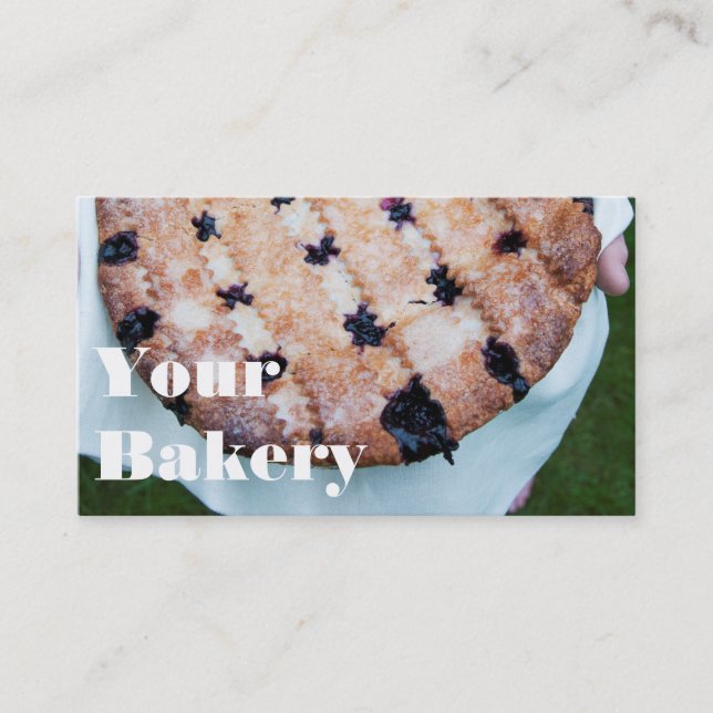 Pastry Dessert Baking Business Marketing Card (Front)