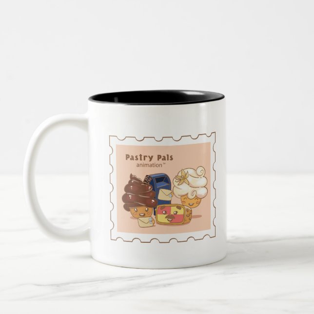 Pastry Pals Two-Tone Coffee Mug (Left)