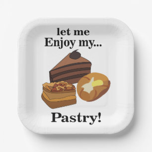 Pastry Pastries Dessert Baker Party Paper Plate