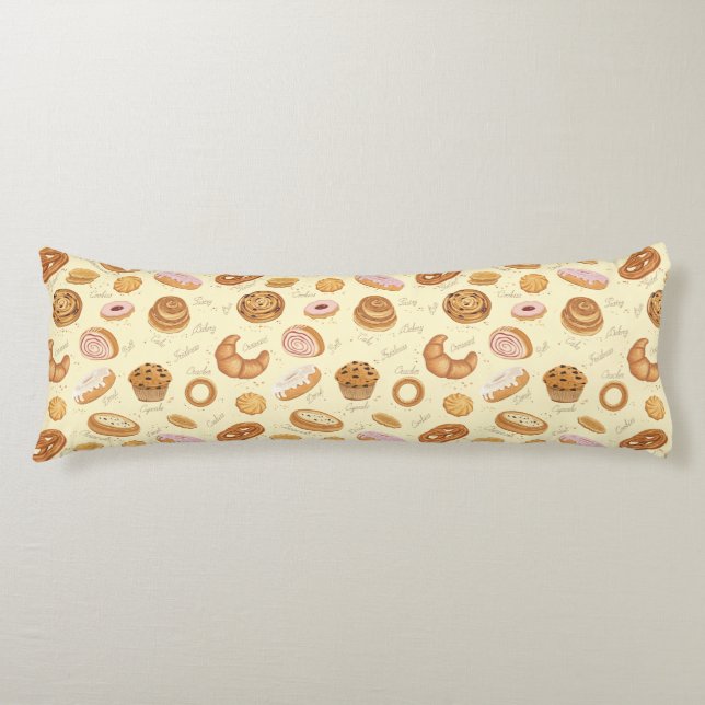 Pastry Pattern Body Cushion (Front)