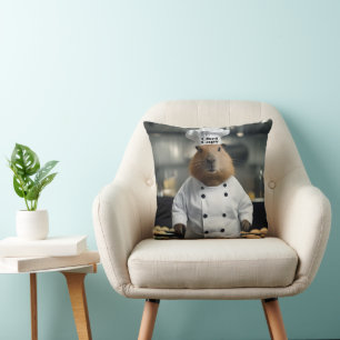 Pastry Prowess: The Culinary Capybara Cushion