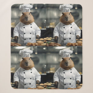 Pastry Prowess: The Culinary Capybara Sherpa Blanket