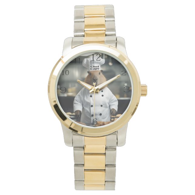 Pastry Prowess: The Culinary Capybara Watch (Front)