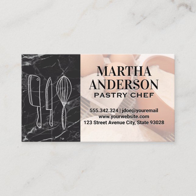 Pastry Tools | Baking Ingredients  Business Card (Front)