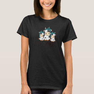 Pasture Bedtime Cute Animal Cow Farmer T-Shirt