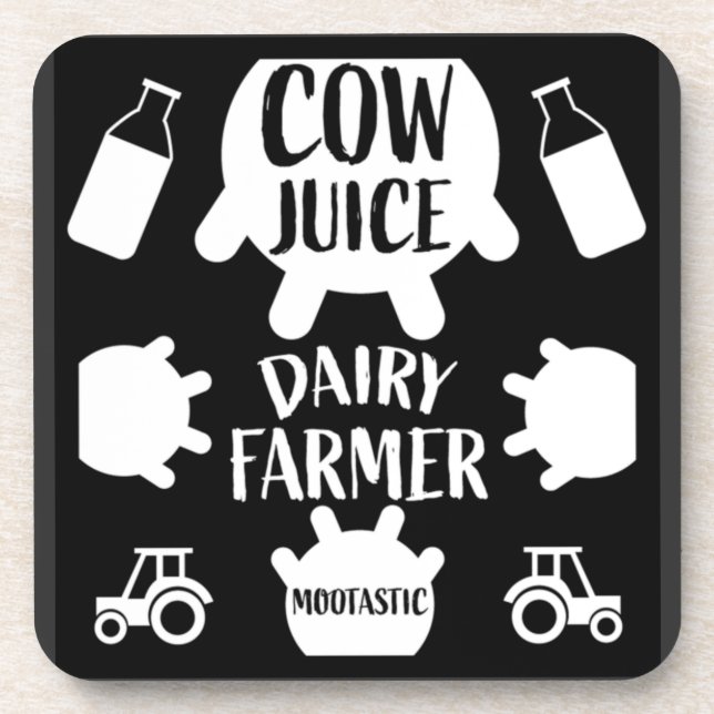 Pasture Dairy Farmers  Coaster (Front)
