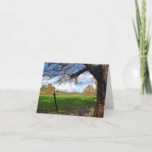 Pasture Scene Note Card