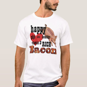 Pastured Pigs Bacon Cute Pig And Heart T-Shirt