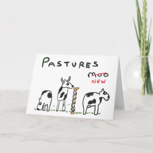 Pastures New Card