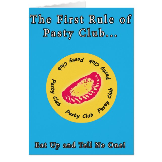 Pasty Club, Everyone loves a Pasty! (Front)