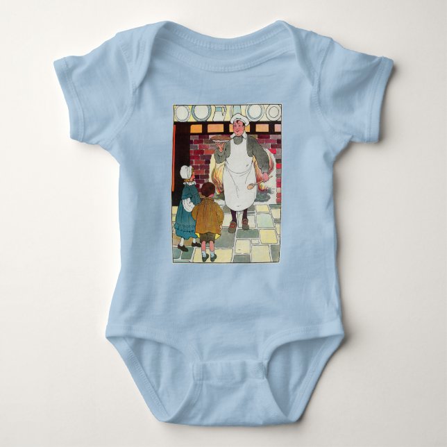 Pat-a-cake, pat-a-cake, Baker's man Baby Bodysuit (Front)