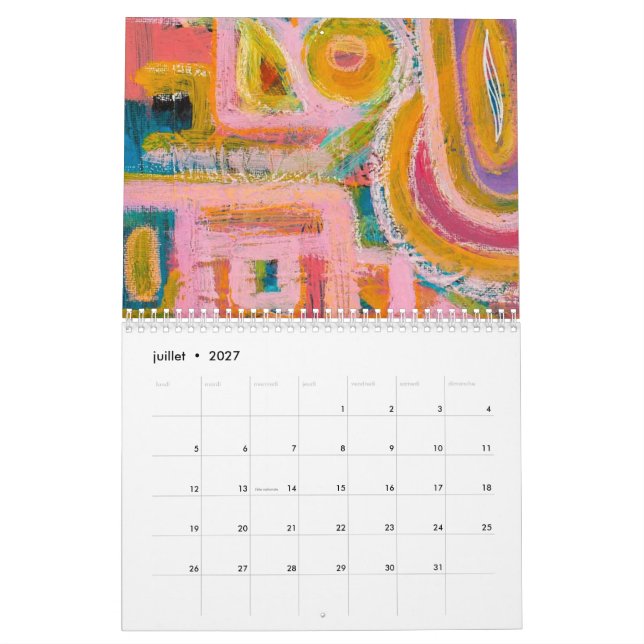 Pat Blanche Art 2025 Calendar (Jul 2027)