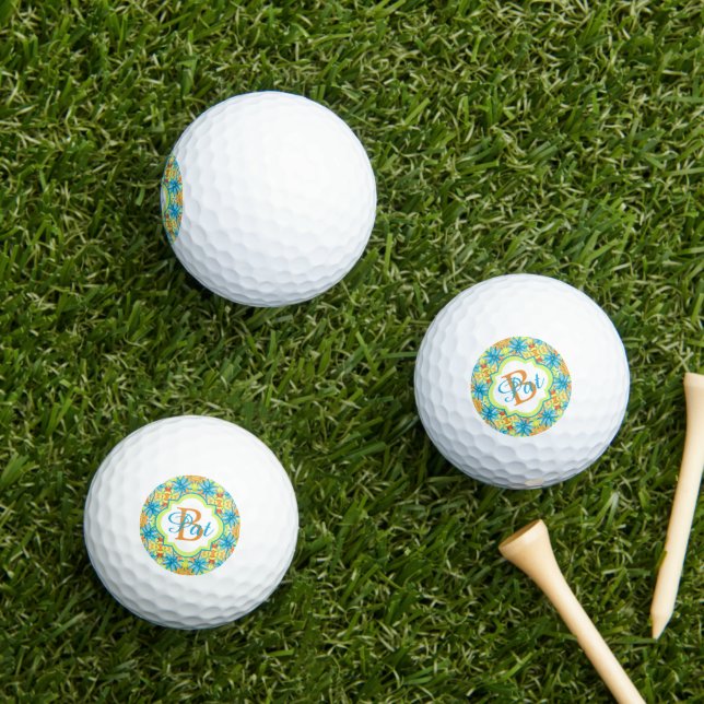 Pat Mosaic Golf Balls (Insitu Grass)