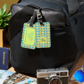 Pat Mosaic Luggage Tag
