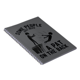 Pat On The Back Funny Adult Sarcastic  Notebook
