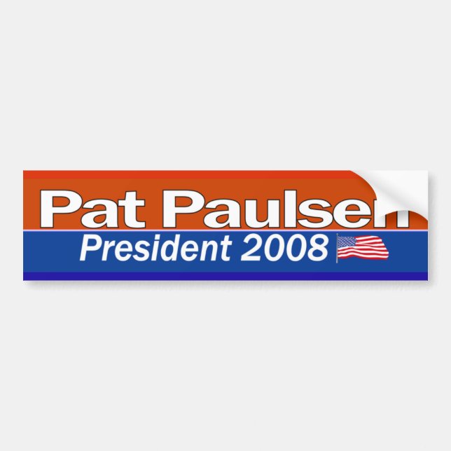 Pat Paulsen President Bumpersticker Bumper Sticker (Front)