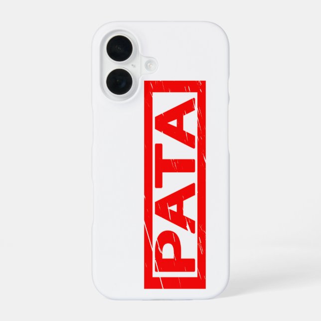 Pata Stamp iPhone 16 Case (Back)