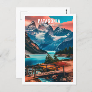 Patagonia Argentina Famous Travel Place Postcard