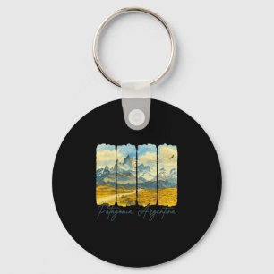 Patagonia Argentina Traveling Brushstroke Patagoni Key Ring