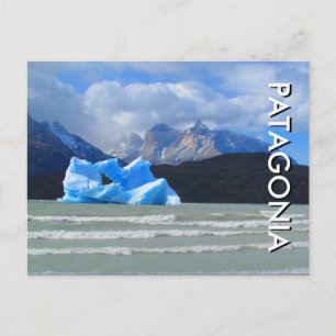 patagonia beach iceberg postcard
