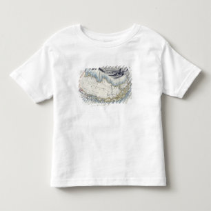 Patagonia, from a Series of World Maps published b Toddler T-Shirt