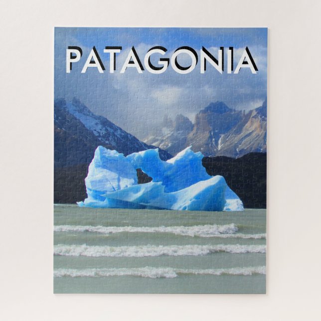 patagonia iceberg grey jigsaw puzzle (Vertical)