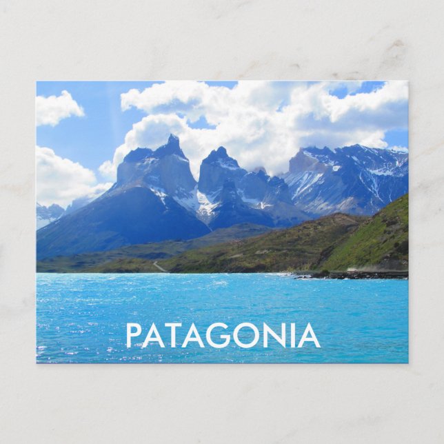 patagonia lago mountains postcard (Front)