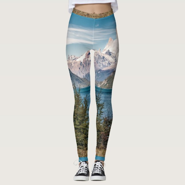 Patagonia Landscape El Chalten, Argentina Leggings (Front)