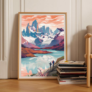 Patagonia Print Chile Illustration Chile Travel 