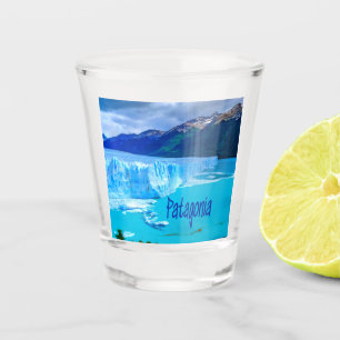Patagonia South America Glacier and Mountains Shot Glass