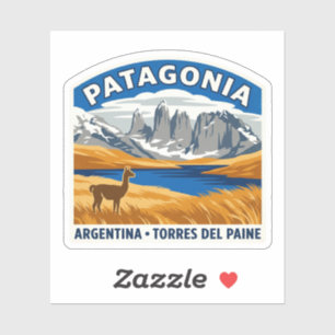 Patagonia Torres del Paine Vintage Travel Sticker