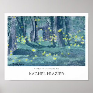Patapsco Valley Fireflies Poster