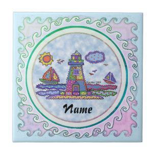 Patch lighthouse ceramic tile