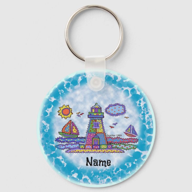 Patch lighthouse  key ring (Front)