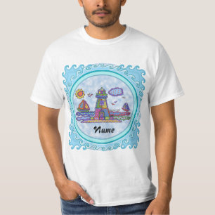 Patch lighthouse  t-shirt