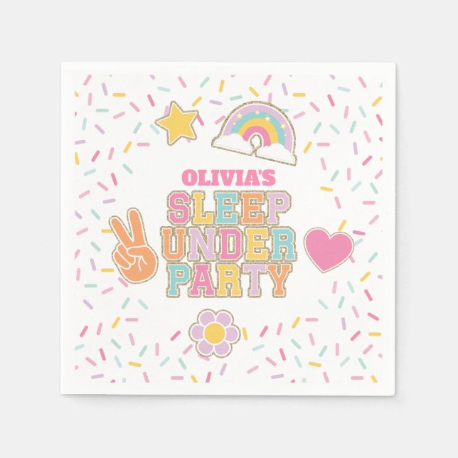 Patch Preppy Sleep under Birthday Napkin (Front)