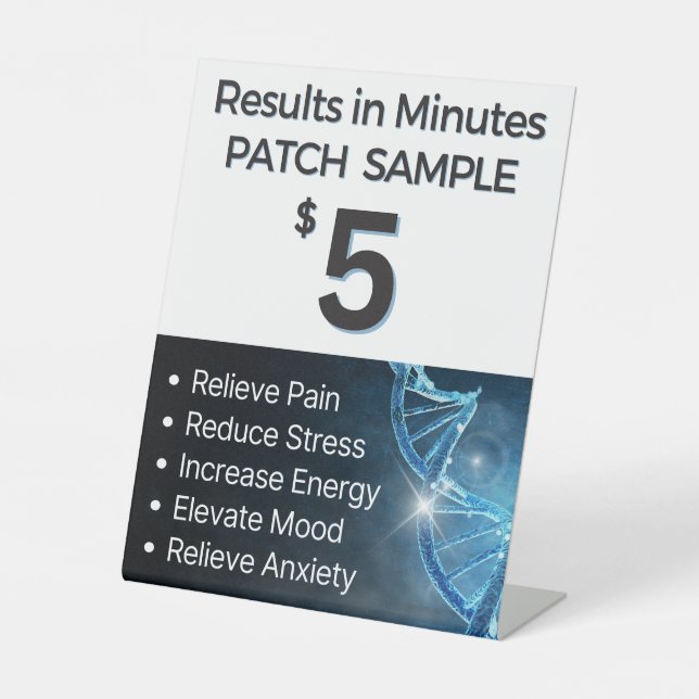 Patch Sample - $5 Pedestal Sign (Front)