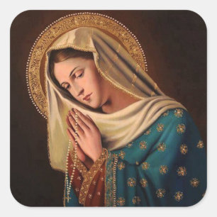 Patch square "Our Lady" Square Sticker