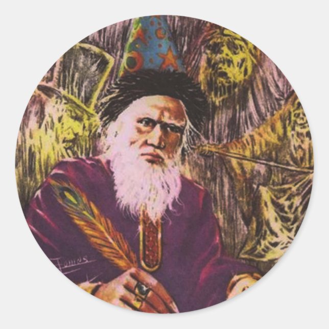 Patch "St. Cyprian (The legitimate black cover)" Classic Round Sticker (Front)
