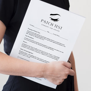 Patch Test Client Consent Form Waiver 40 Pages  Notepad