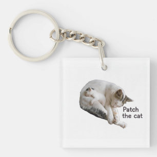 PATCH THE CAT AND HER KITTEN KEY RING