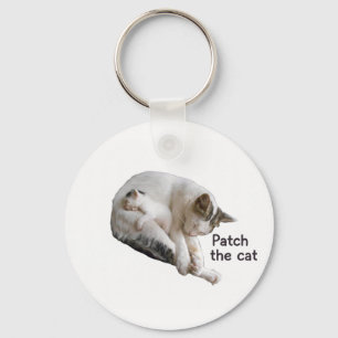 PATCH THE CAT AND HER KITTEN KEY RING