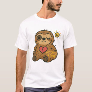 Patched Sloth Tee — Sad but Soft