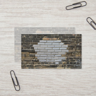 Patched Up City Brick Wall Business Card